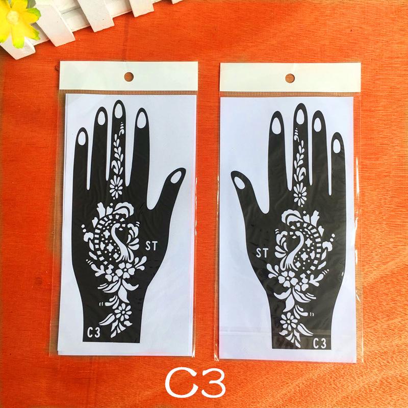 Dark Hand Tattoo Stickers: Original, Beautiful Hand-Shaped Temporary Tattoo Templates