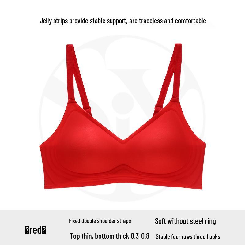 

Six Rabbits Women s Non-Magnetic Bra: Supportive, Gathering, No Underwire, Anti-Sag, Adjustable for Small to Big Busts L [36/80AB/75C]