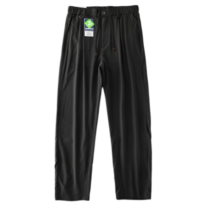Elastic Ice Silk Thin Straight Export Men's Trousers