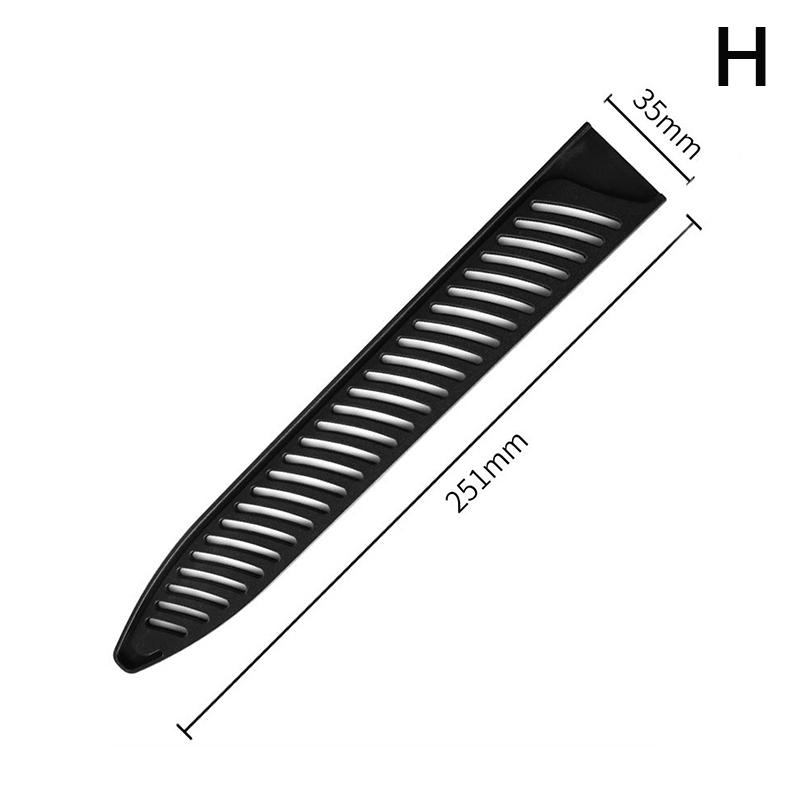 Bıçak Kılıfı Siyah Plastik Bıçak Kılıfları Oyuk Bıçak Bıçağı Koruyucu Kılıf Kenar Koruyucuları Kılıf Mutfak Aksesuarları