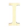 LETTRE I - 11.5 CM - BOIS