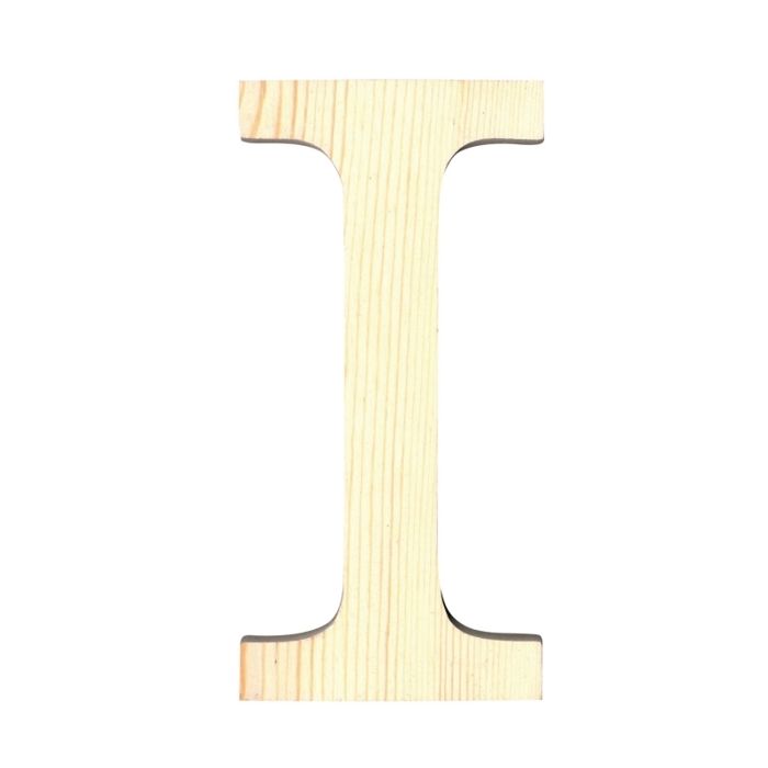 LETTRE I - 11.5 CM - BOIS