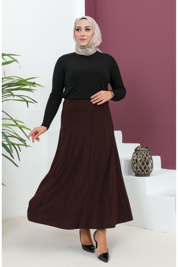 Damenstil Große Größe Rock Übergröße Sandy Çımalı Rock