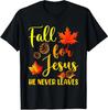 Autumn Christian Thanksgiving Fall For Jesus Unisex T-Shirt