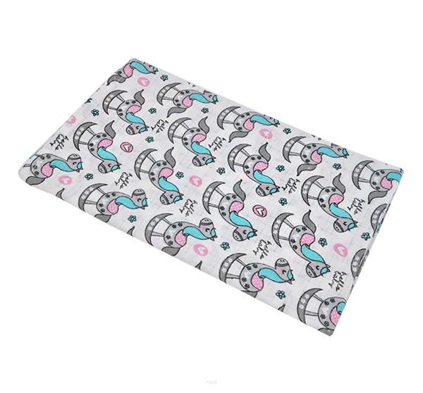 Colorful cotton diaper 70x80 (horses)