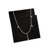 Zircon Teardrop Tassel Necklace: Simple, Versatile Choker for Everyday Wear