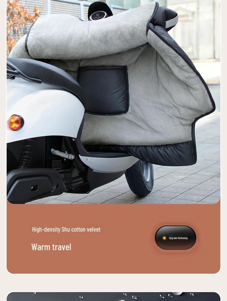 Universell Elfordon Vindruta Vindsäker Vaddering - Fleecefodrad för Vinter och Alla Säsonger