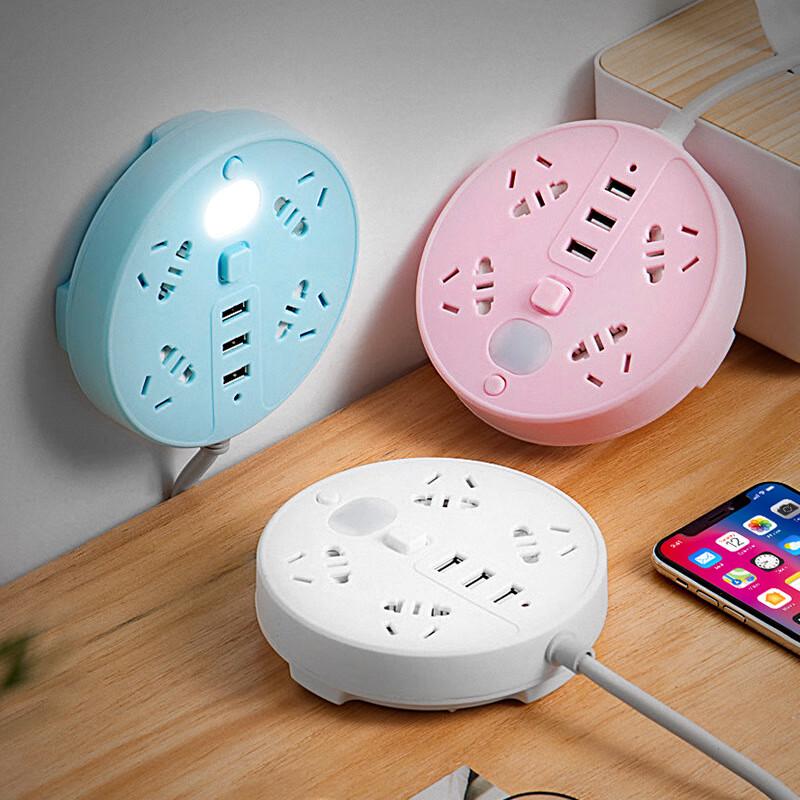 

Zhuochi Multi-Function Power Strip with USB and Night Light CN plug (adapter included)