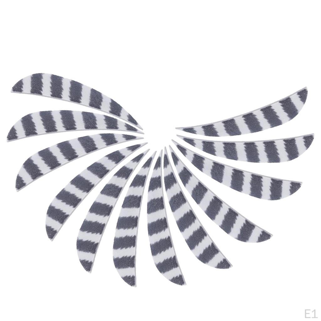 12 Pcs Shield Cut Turkey Feather Fletch Fletching Shape