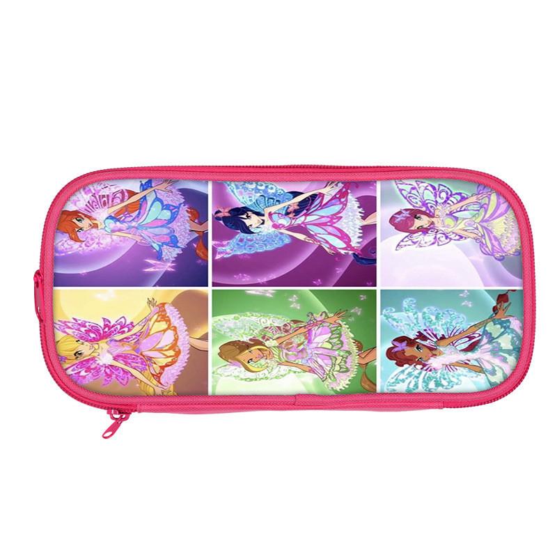 Winx Club Pencil Case Double Layer Storage Organizer For Students And Kids