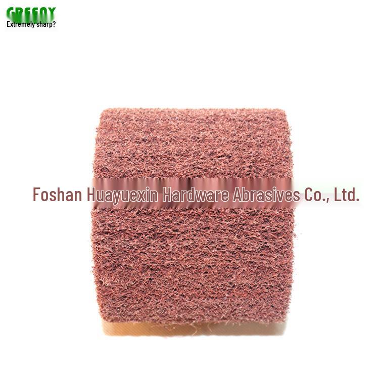 Red 120x100 Brushed Wheel Scouring Pad for Metal Polishing and Brushing