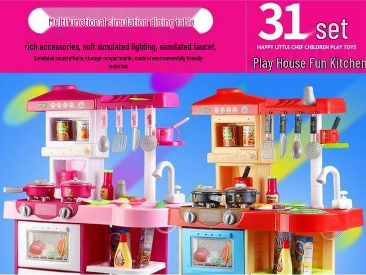 Mateřská škola K1 Domeček pro panenky Kuchyňský a Stolní nádobí Set