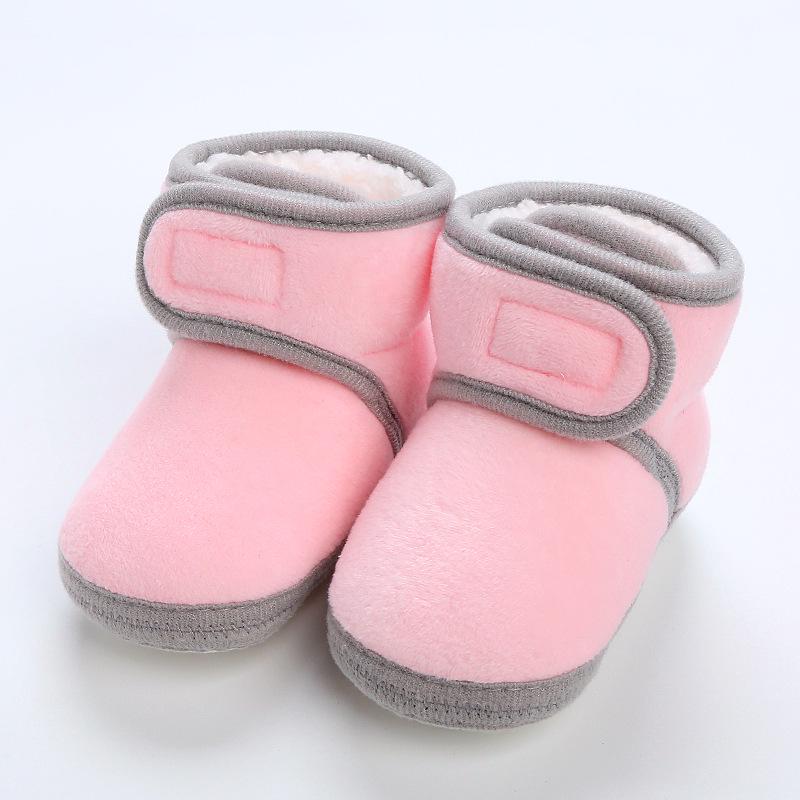 Handmade Soft Sole Winter Shoes for Infants & Toddlers - Non-Slip Velvet Cotton Socks