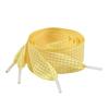 Colorful Checkered Shoe Laces Wide Flat Polyester Shoelaces Sneakers Laces Replacement For Adult Footwear Decoration