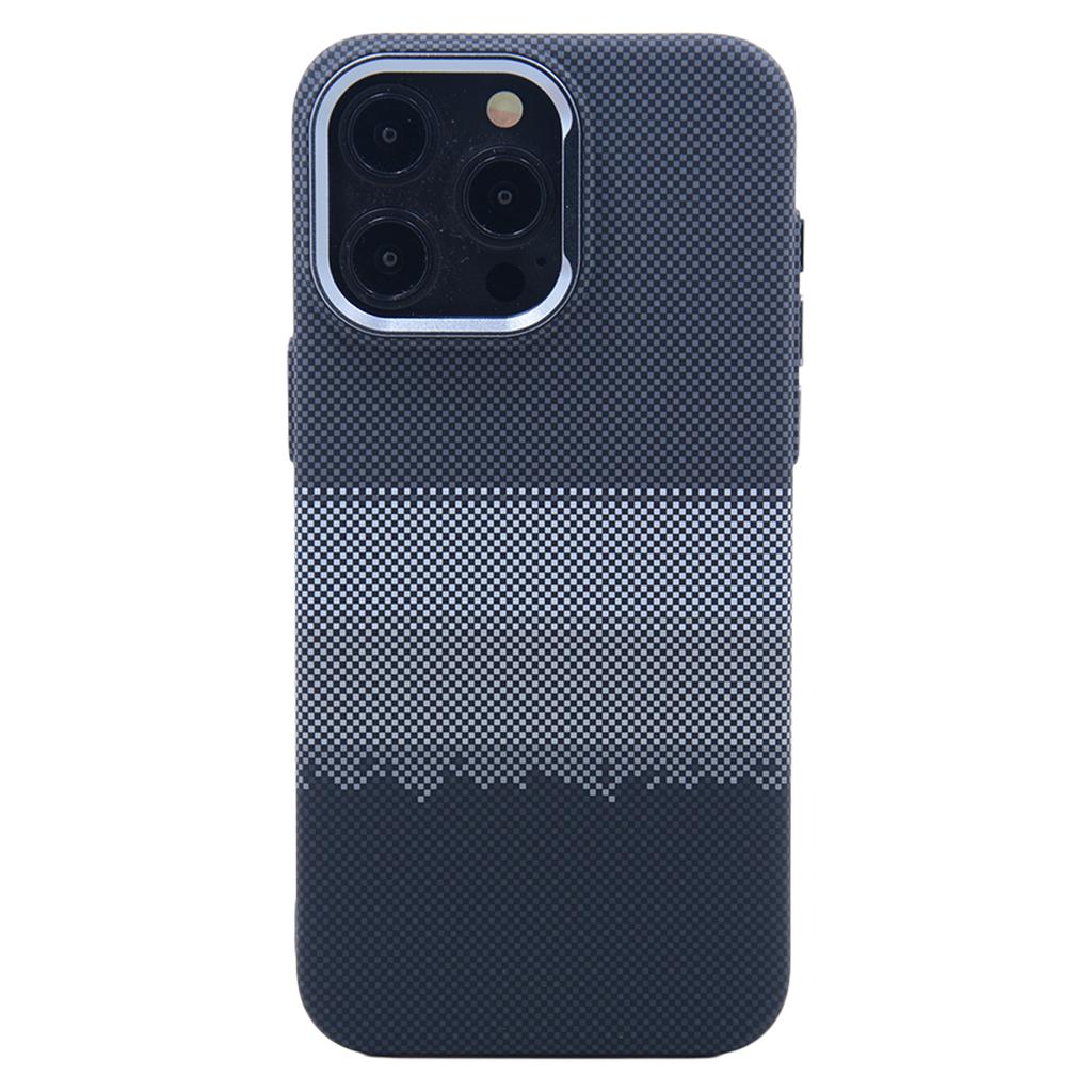 Pouzdro pro iPhone 14 Pro Kompatibilní s MagSafe Textura uhlíkových vláken PC kryt telefonu Water-Transfer