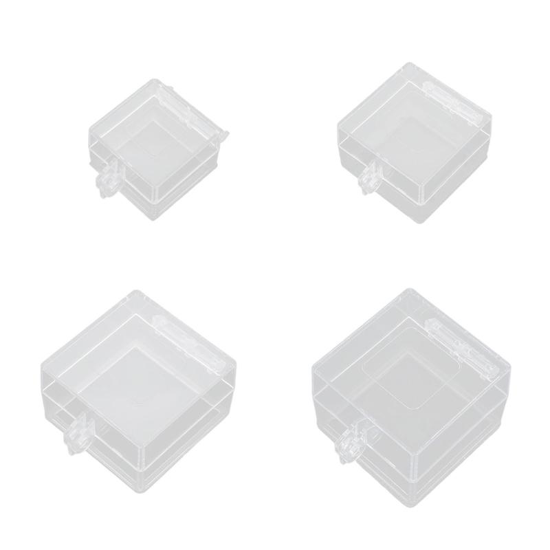 Clear Square Push Button Cover with Lift Lid and Adhesive Base for Equipment Box Areas and Face Mount Use Daily