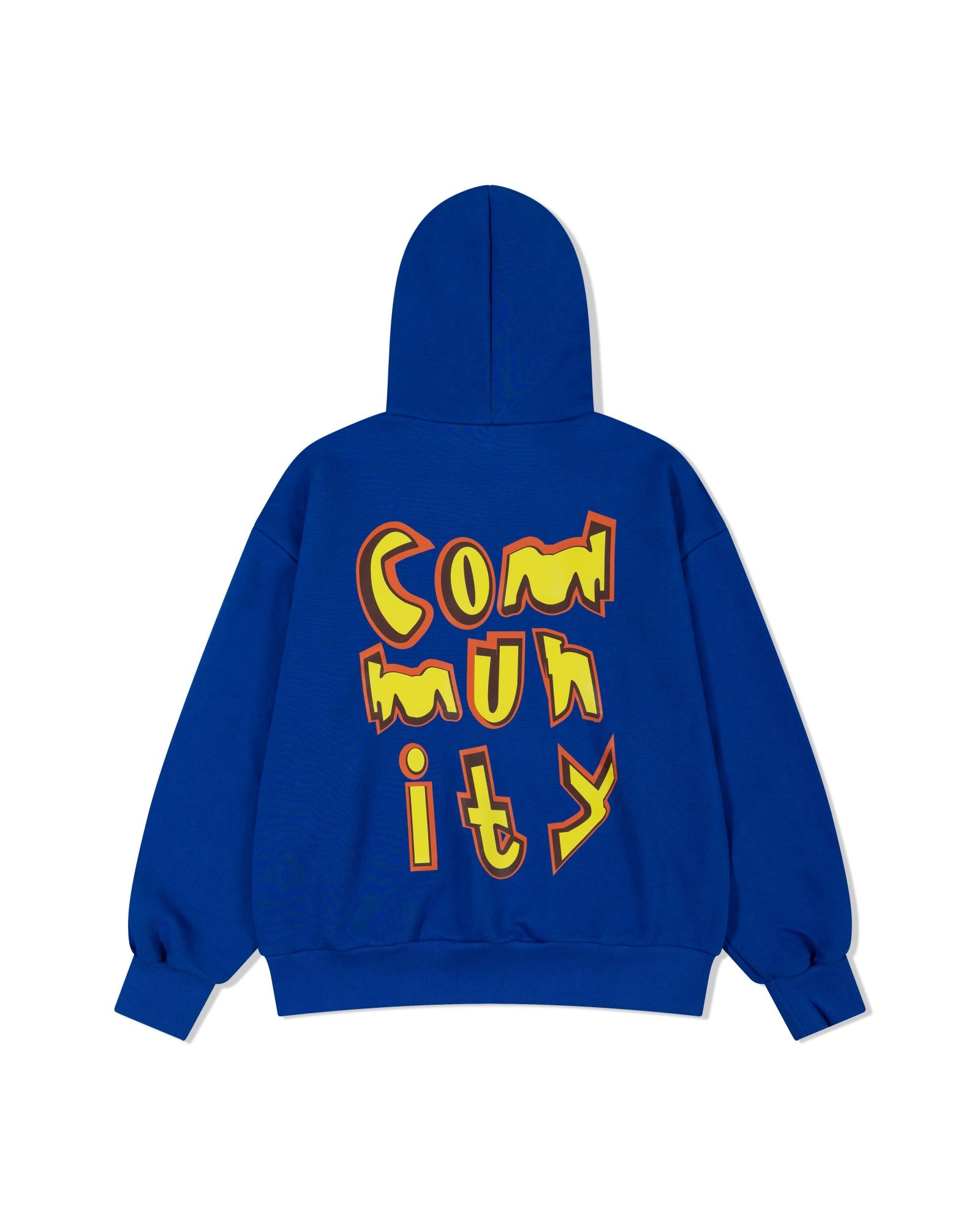 Community Club Complexity Hoodie Blue L