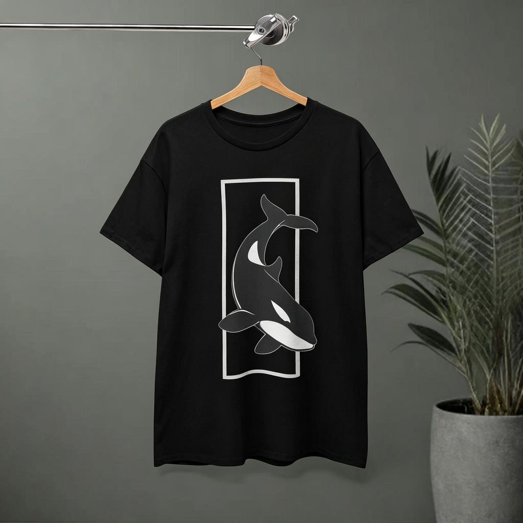 Best Selling Fashion Orca Killer Whale Tshirt Ocean Animal Shirt Sea Life Top Unisex Heavy Cotton Tee Wildlife Graphic Tee