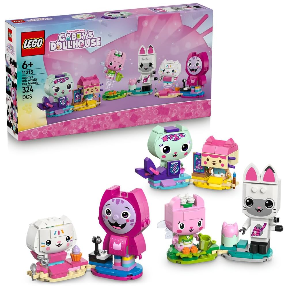 LEGO Gabby s Dollhouse Cat Friends Building Toy for Kids Ages 6-9 Educational Playset 11215