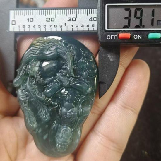 Phoenix Guanyin Jade Pendant A-Grade Natural Wear for Men & Women