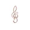 Fashion Crystal Broochs Rhinestone Music Note Brooch Pin Trendy Imitation Pearls Broochs Women's Wedding Pin Gift Party