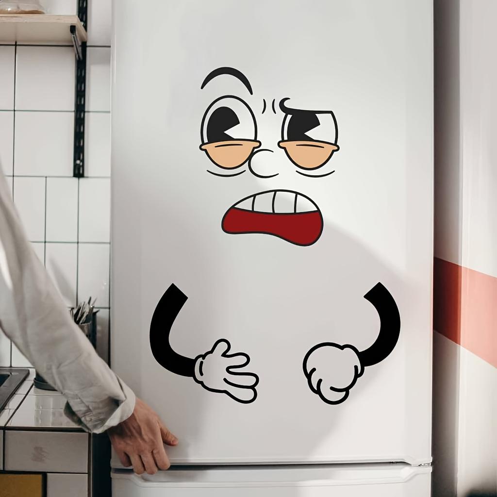 Funny Expression Stickers for Refrigerator Wall Toilet - Decorative Decals for Bedroom Bathroom Home Decor