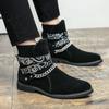 Men's Comfort Genuine Leather Casual Fashion Trends Motorcycle Style Boots High Quality Frosted Leather Chain Sleeve Short Boots