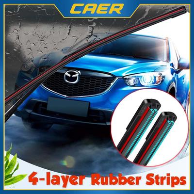 Auto Scheibenwischerblätter Universal Weich 4-lagiger Gummi Rahmenlos Bügellos Auto Wischer Ersatzteile 16" 18" 24" 26"