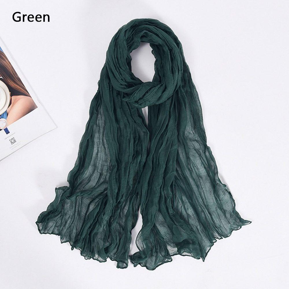 Long Shawls Sun Protection Wrap Hijab Summer Scarf  for Women Men