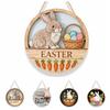 Egg Door Hanging Ornaments Rabbit Easter Day Door Decoration  Indoor Outdoor Use