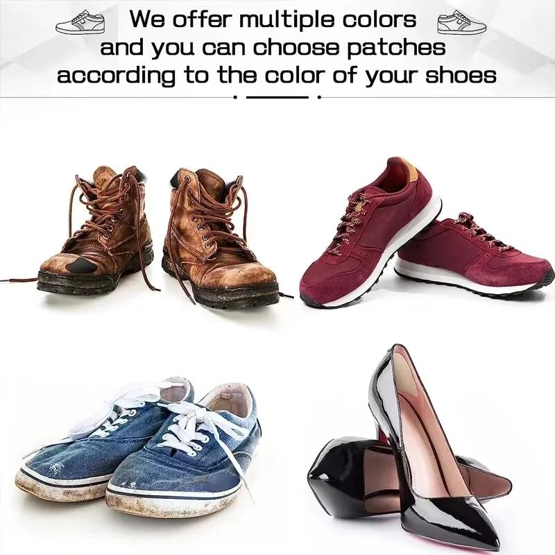 Non-Toxic Heel Repair Subsidy Sticky Shoes Hole Sneakers Insoles Patch Heel Pads Heels Sticker Protector Foot Care Anti-Wear Inserts 4 Pcs