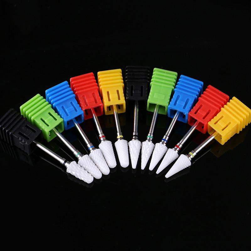 Nail Ceramic Grinding Head Single Corn Shape Nail Electric Grinder Special Accessories Grinding Head