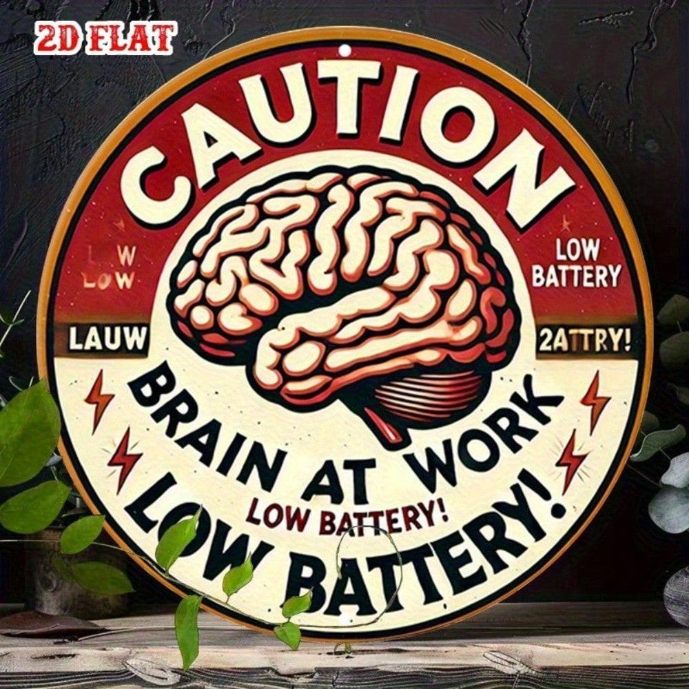 Metal Tin Sign, 2D Flat Wall Art Decor, Hanging Plaque for Home