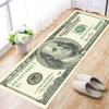 Dollar-Muster rutschfester Teppich für Wohnzimmer, Küche, Bad, Flur, Eingang, Heimdekoration, Bodenmatte