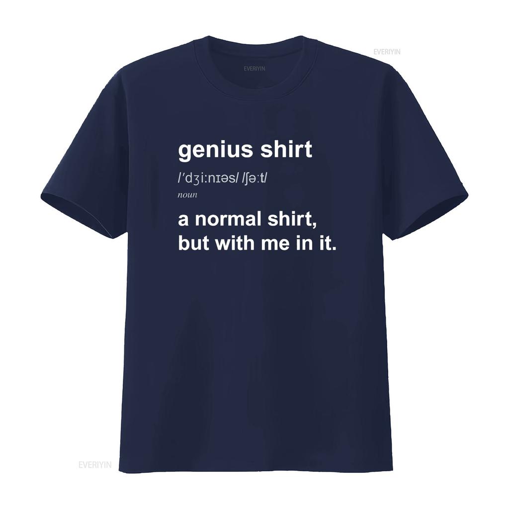 Lustiges Genie T-Shirt Intelligentes Gehirn Humor Kluger Witz vintage Gewaschen Dehnbar Lässig Vielseitig Leicht Stilvoll Weich