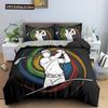 Sport Polyester Duvet Cover Set King Queen Size Bedding Set Sport Player Action On Spin Wheel Graphic Bedclothes Bedroom Decor
