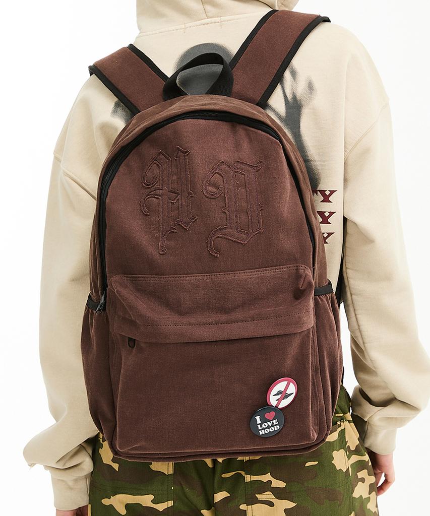 Hoodhood Hd Logo Applique Backpack Brown