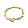 24k Gold Plated Heart-Shaped Bracelet: Luxurious & Trendy Women's Fashion from Middle East