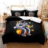 Cool Dreamy Fantasy Space Astronaut Nebula Planet Galaxy HD Print Bedding Set Duvet Cover + 2 Pillowcases Polyester Teen Room De