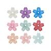 Beadthoven Approx. 50pcs Mixed Color Cherry Blossom Resin Beads Flower Spacer Beads Cute Floral Charms for Jewelry Making DIY Crafts Earrings
