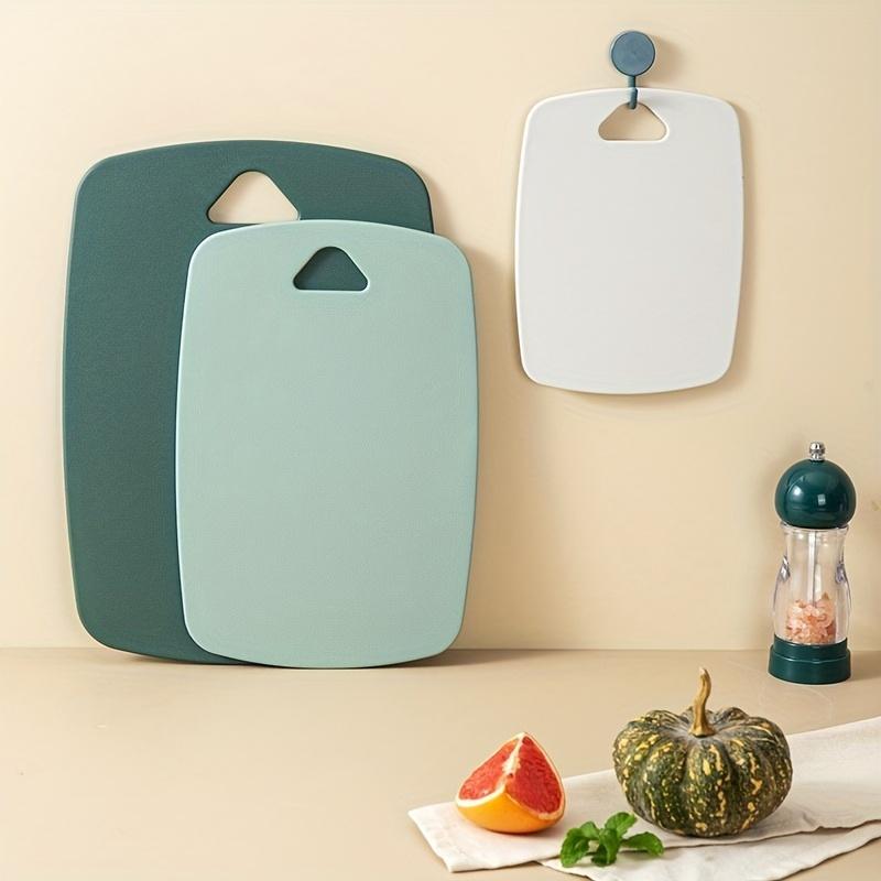 3-Piece Plastic Cutting Boards-Thick,Durable Meat,Vegetable,and Fruit Cutting Boards with Easy-to-Grip Handles-Dishwasher-Washable Kitchen Essentials