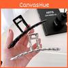 Chic Geometric Design Extra Large Alloy Hair Claw Clip For Women Perfect For Stylish Updos