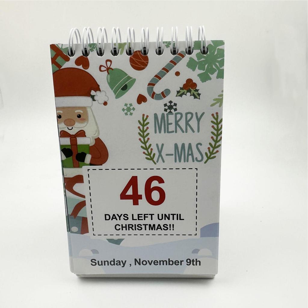 2025 Christmas Calendar Advent Countdown Calendar Tear Off 100 Days Home Decor Interactive Gifts Decorative Table Centerpieces