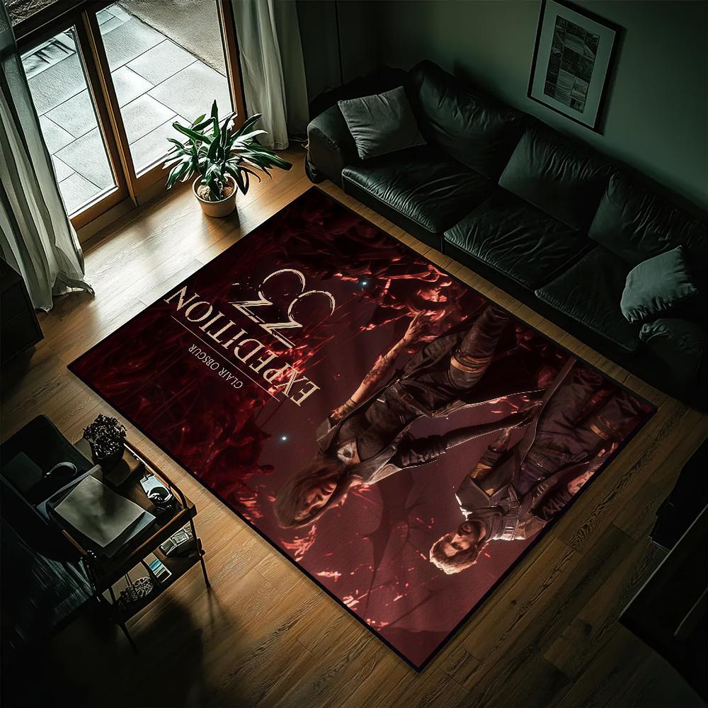 

Game C-Clair Obscur Expedition 33 Small Carpet Bedside Kitchen Bath Living Home House Bedroom Floor Mat Doormat SJR40x60CM