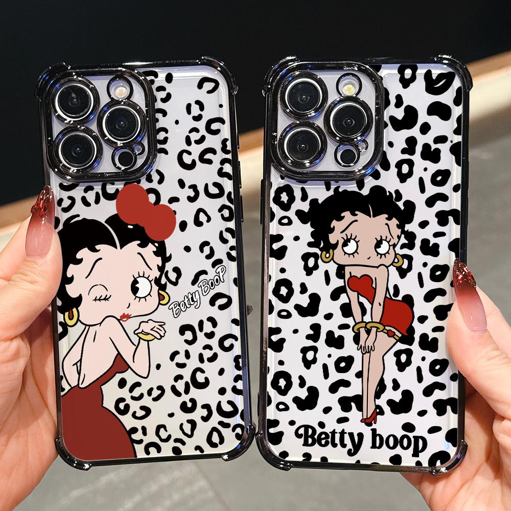 Leopard Print B-Bettys Phone Case for Xiaomi Redmi Note 15 14 13 12 14C 13C 12C 10C Pro Plus 4G 5G Anti-drop Transparent Cover