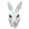 Maschera Costume di Halloween Confortevole Testa di Coniglio per Adulti, Cappuccio in Lattice di Coniglietto Realistico, Visione Illimitata Animale Carnevale Cosplay Festa Accessorio