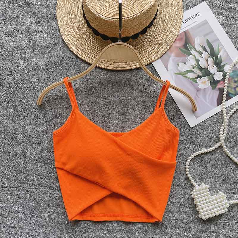 Irregular Casual Sport Camisole Women Strap Design Solid Fashion 2023 Y2K Elegant Ladies Chic Slim Tank Tops