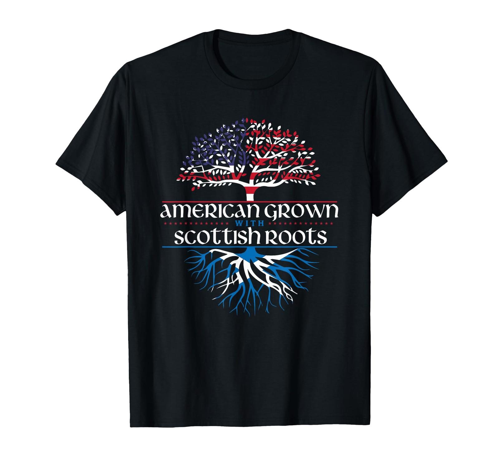 American Grown with Scottish Roots - Scotland Pride Heritage T-Shirt S разноцветный