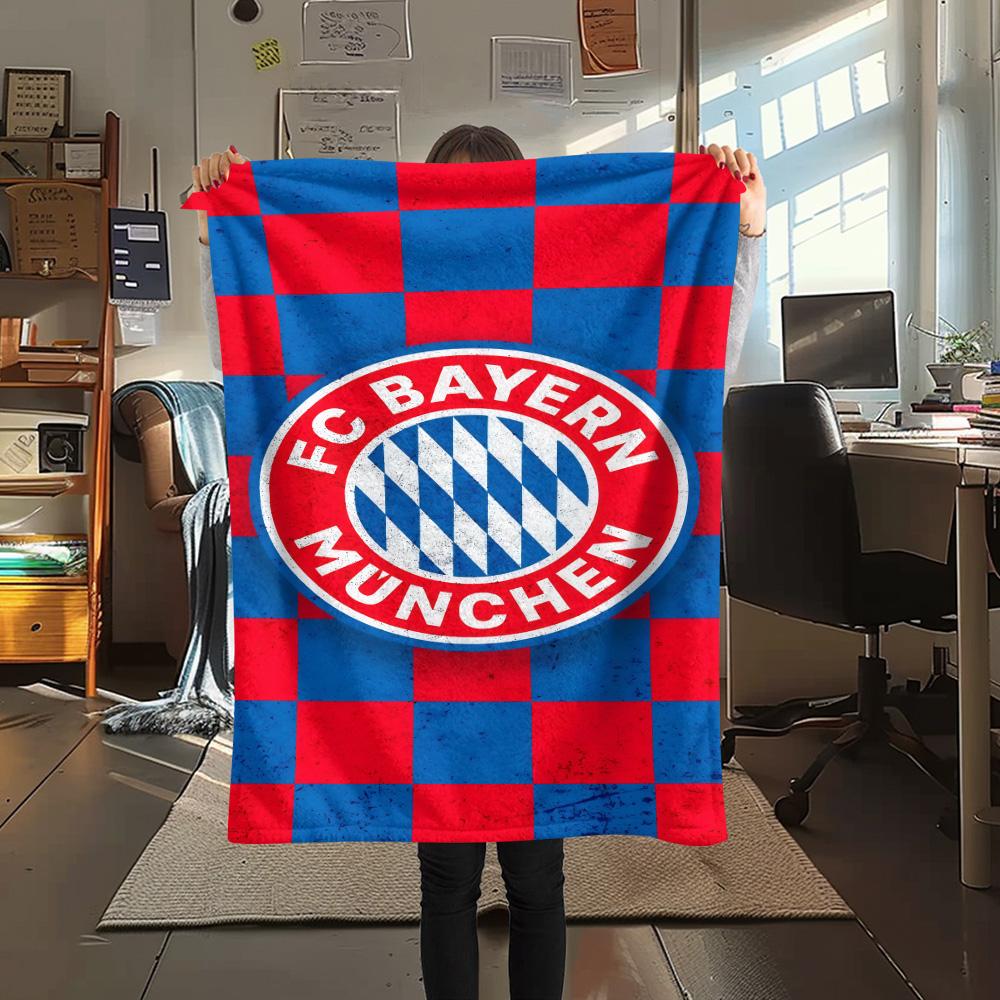 

FCB logo Print FlAannel Blanket, High quality Comfortable for All Seasons, Home Decor, Warmth and Comfort 80cm x 120cm