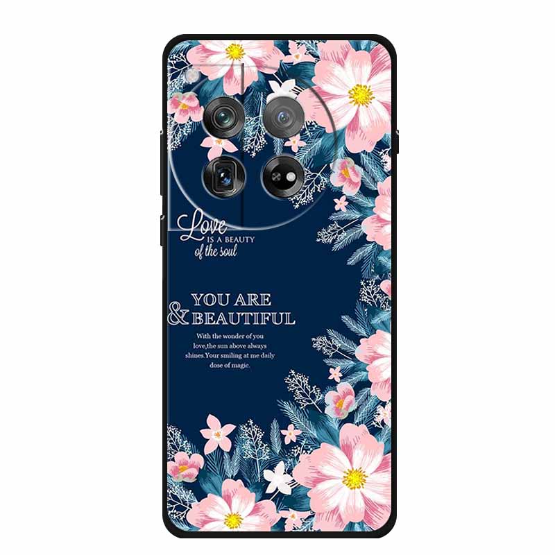 Marble Shell For OnePlus Ace 3 3 Pro Case Luxury Protector Soft Silicone Phone Cover for OnePlus 12R 12 R Colourful Black Fundas